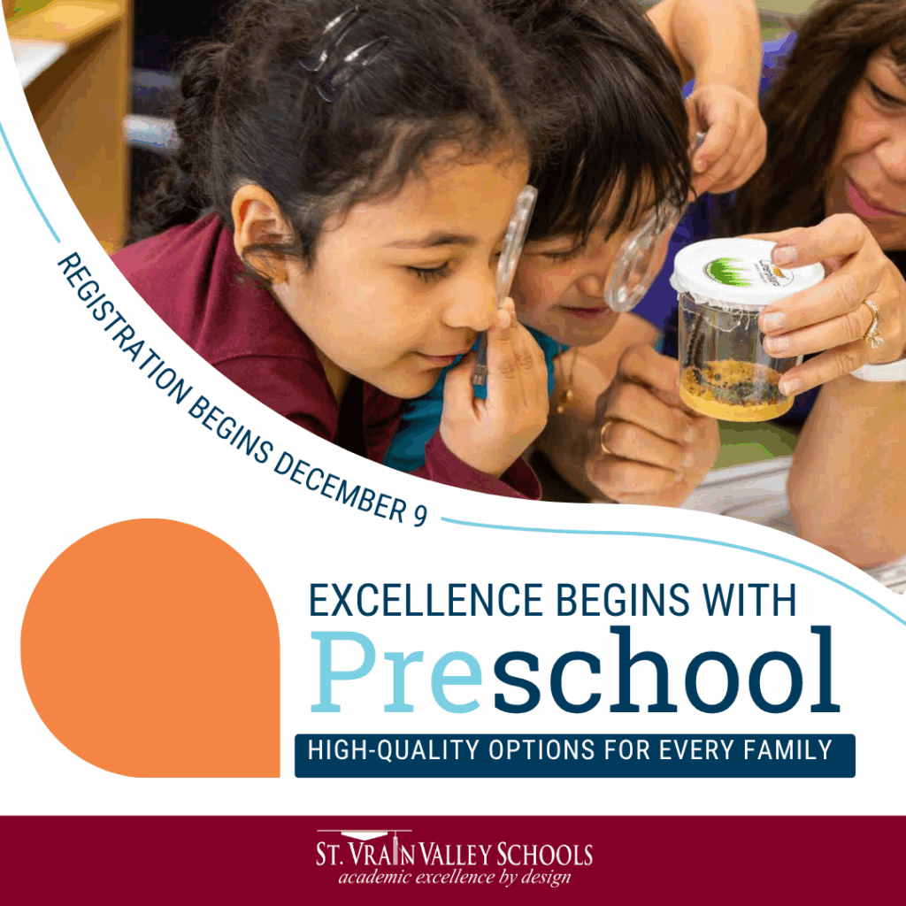 Registration begins December 9 for Preschool. 
